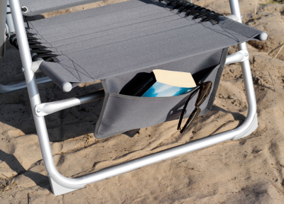Ulrika strandstol med ficka grå#4