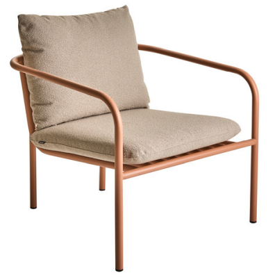 Bendt fåtölj peach/teddy beige