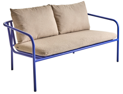 Bendt soffa 2-sits indigo blue/teddy beige