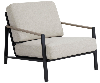 Lyra fåtölj svart med dyna sand