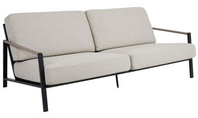 Lyra soffa 2,5-sits svart med dyna sand