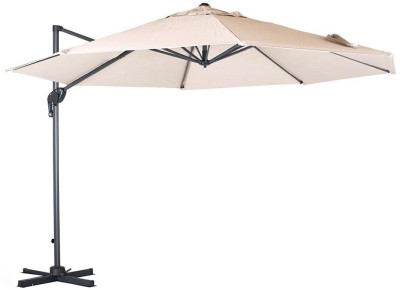 Candy sidoarmsparasoll 350 cm natur inkl. cover