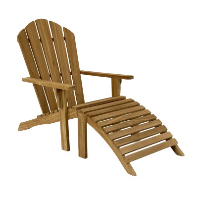 Adirondack däckstol+pall teak