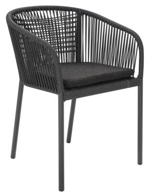 Delta karmstol antracit/slate rope/teddy black#1