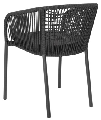 Delta karmstol antracit/slate rope/teddy black#3