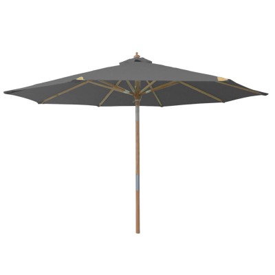 Nice parasoll 300 cm grå/trä