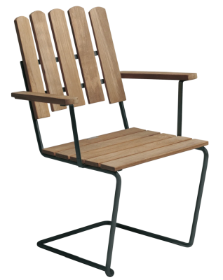 A2 fåtölj teak/svart - Grythyttan