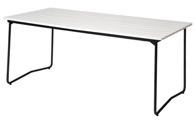 Bord B31 170 vitlackad ek/svart - Grythyttan