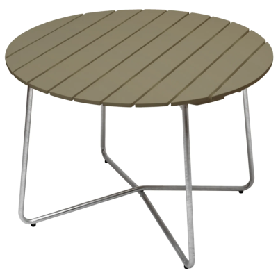 Bord 9A 100 ljusgrön lackad ek/varmförzinkat stål- Grythyttan