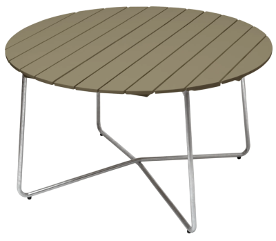 Bord 9A 120 ljusgrön lackad ek/varmförzinkat stål - Grythyttan