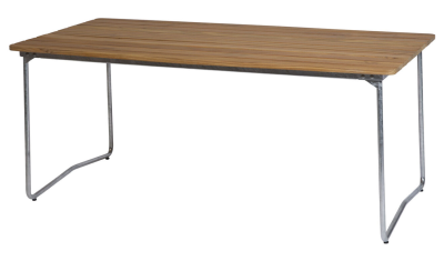 Bord B31 170 teak/varmförzinkat stål - Grythyttan