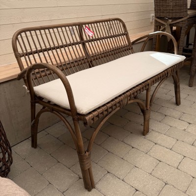 Kneippbyn soffa 2-sits rotting brun/ljus dyna