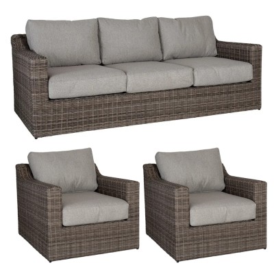 Pacific utegrupp 3+1+1 driftwood/lin