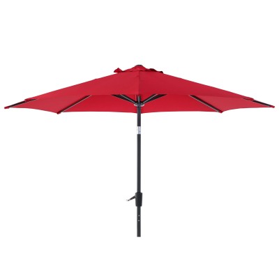 Varberg parasoll 250 cm röd/metall