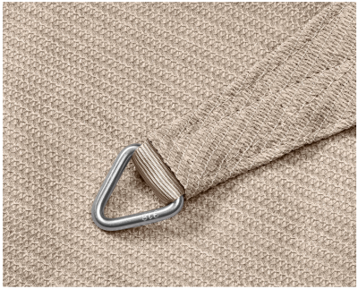 Coolfit segelduk triangel 500x500x500 cm greige#5