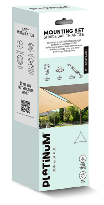 Monteringssats till segelduk triangel SS316