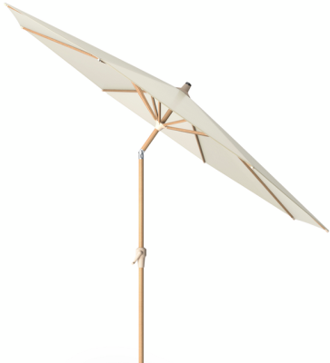 Riva 250 cm parasoll ecru/teak#2