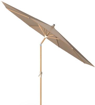 Riva 300 cm parasoll taupe/teak#2