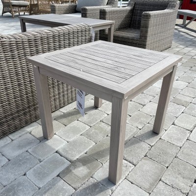 Santika sidobord 60x60 cm grålaserad teak