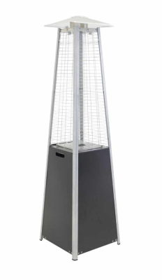 Hottie square terassvärmare svart/silver