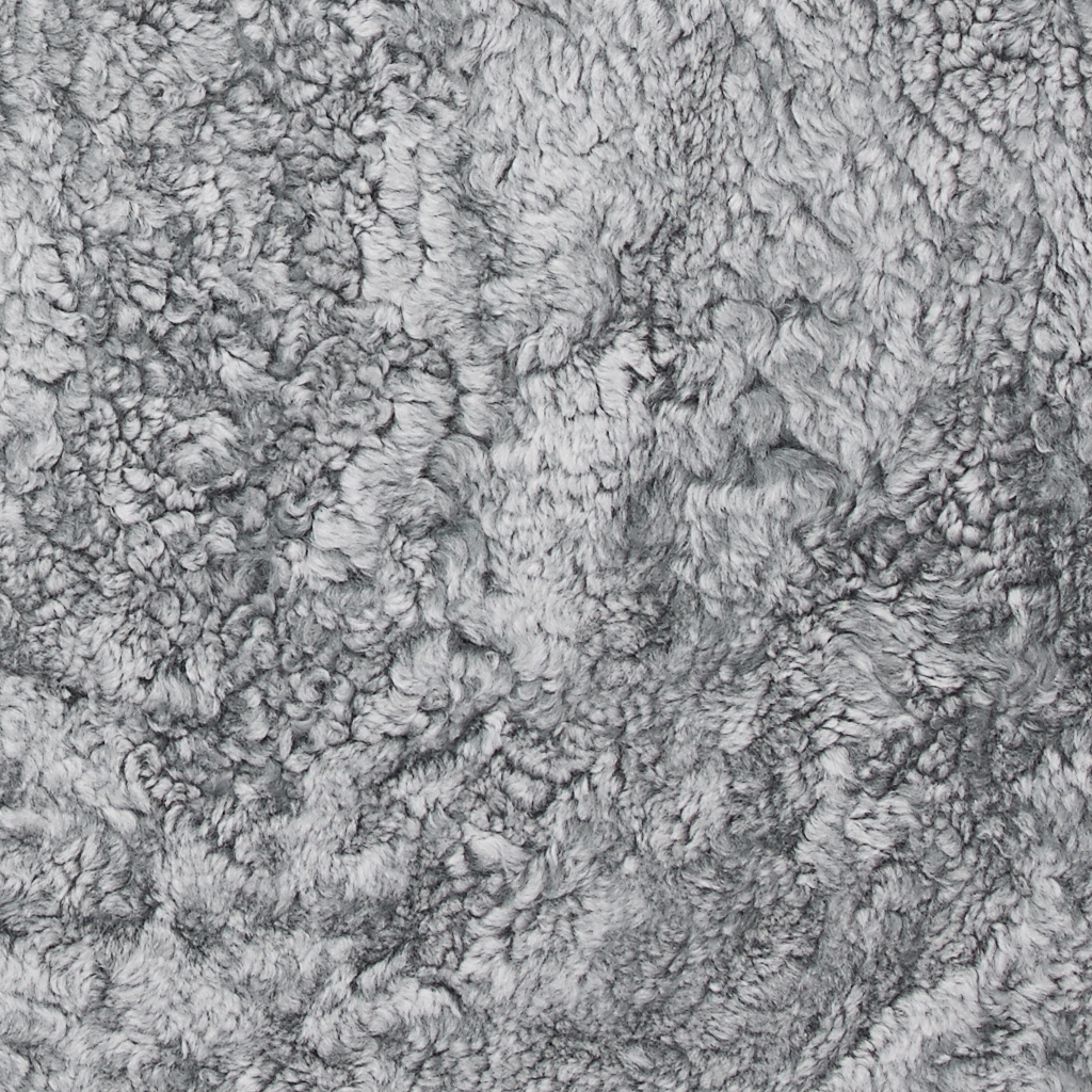 Curly fårskinn 1,5-set charcoal silvergrå