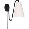 Lou vägglampa vit bouclé/svart#1