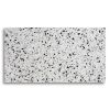 Air soffbord 110x60 cm marmor Terrazzo Cosmos/svart metall#2