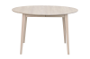 Filippa matbord runt 120 cm vitpigmenterad ek, inkl 1 iläggsskiva