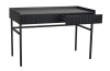 Halifax skrivbord 120 svart ek/svart metall#8