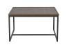 Deerfield soffbord 70x70 cm brun ek/svart metall#1