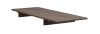 Tyler iläggsskiva 45x120 cm brun ek