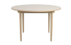 Fairmount matbord runt Ø120 beige HPL/vitpigmenterad ek#1