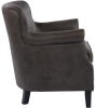 Baron fåtölj vintage tyg grå#4