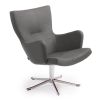 Gyro fåtölj med arm Mariam grey/svart