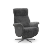 Lissabon fåtölj flip-up motorrecliner fårskinn ljusgrå
