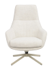 Conroe fåtölj ljusbeige tyg/beige metall snurr#1