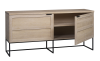 Everett sideboard 160 vitpigmenterad ek/svart#4
