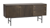 Clearbrook sideboard 160 brun ek/svart metall#4