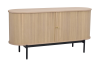 Haddington sideboard 142 vitpigmenterad ek/svart#6