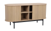 Haddington sideboard 142 vitpigmenterad ek/svart#7