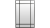 Manhattan spegel 80x120 cm svart metall antik look