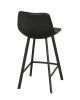 Auburn barstol svart konstläder/svarta metallben#3