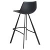 Pitch barstol svart konstläder/svarta ben#3
