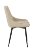 Sierra stol beige sammet/svarta metall ben#4