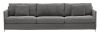 Petito soffa 4-sits (2 kolli) C2 tyg Tristan grey