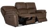 Nashville soffgrupp 3+1+1 med elrecliner microtyg brun J460#2
