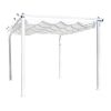 Lazio pergola vit alu/vitt tyg#1