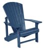 Classic Adirondack däckstol med fotpall navy blue