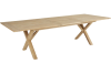 Brutus utebord 200/265x100 cm X-leg teak natur#2
