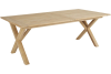 Brutus utebord 200/265x100 cm X-leg teak natur#1